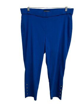 Counterparts Womens Royal Blue Slim Fit Ankle Pants Size 16 Statement Style Retr